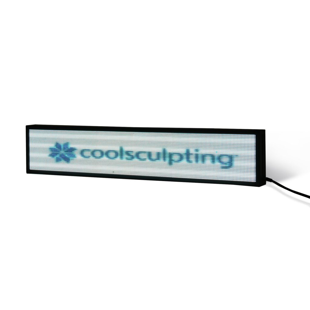 8 x 27 inch Ultra-bright High-definition Full Video Color Programmable LED Sign for Store Windows