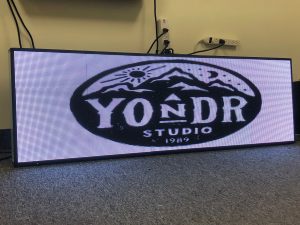 21 x 90 inch Ultra-bright High-definition Full Video Color Programmable LED Sign for Store Windows