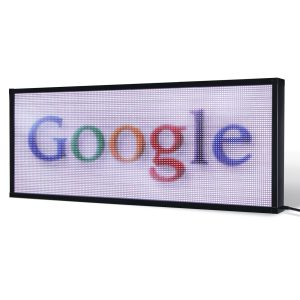 21 x 116 inch Ultra-bright Full Video Color Programmable LED Sign for Store Windows
